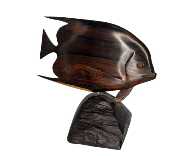 Hand-Carved Angelfish from Belize – Zero Cote Wood