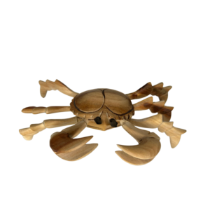 Small Hand-Carved Wooden Crab