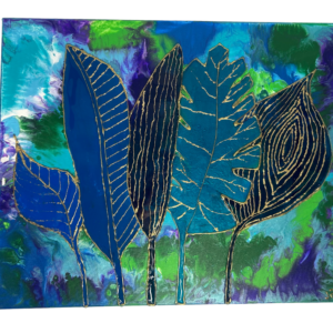 Colorful Resin Artwork by Judith Tame