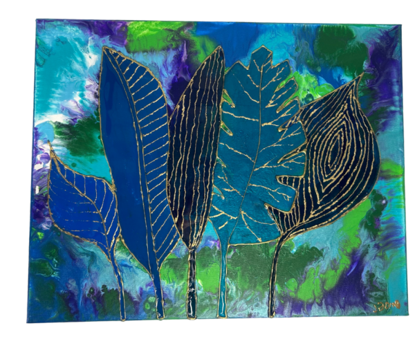 Colorful Resin Artwork by Judith Tame