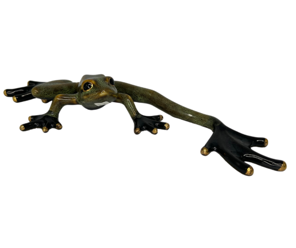 Olive Green Ceramic Frog