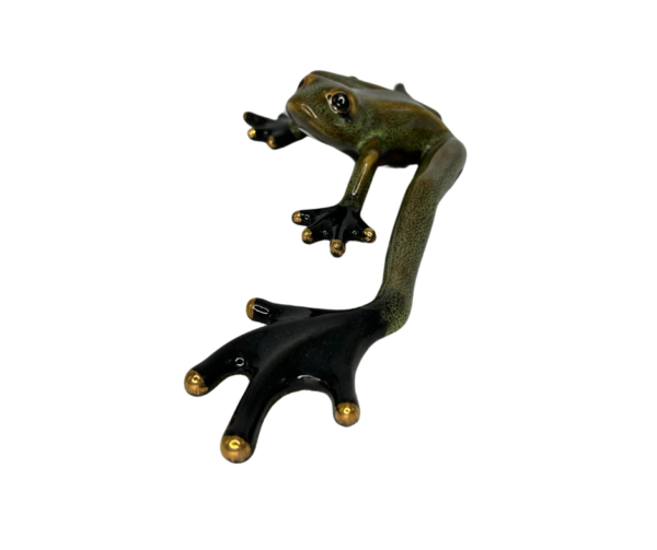 Olive Green Ceramic Frog - Image 3