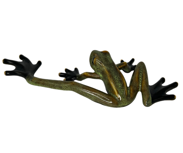 Olive Green Ceramic Frog - Image 2