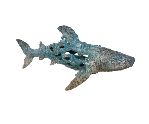 Coral-Style Shark Statue