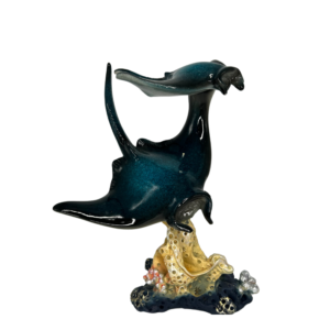 Double Blue Stingray Tabletop Decor