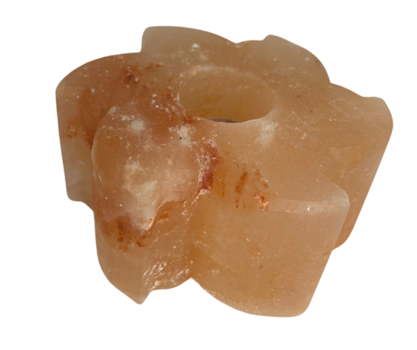 Flower-Shaped Tealight Salt Lamp - Image 2