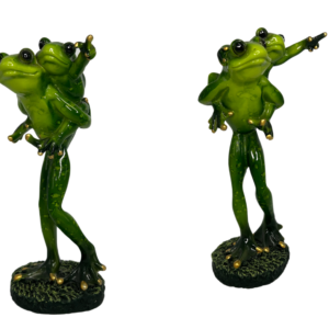 Frog Parent with Baby Figurine