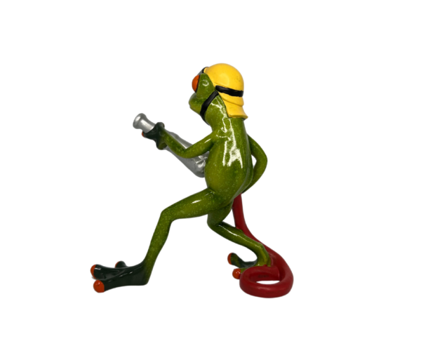 Firefighter Frog Figurine - Image 2