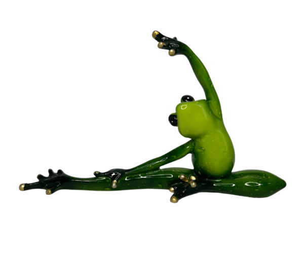 Green Yoga Frog Tabletop Decor