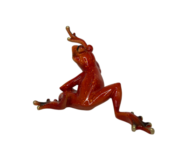 Reaching Orange Frog Tabletop Decor - Image 2