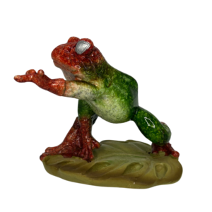 Mini Spider-Man Frog on Leaf Decor