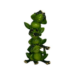 Stacked Frog Trio Tabletop Decor