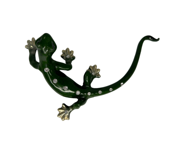 Green Lizard with Dazzling Jewels - Image 3