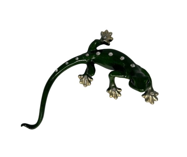 Green Lizard with Dazzling Jewels - Image 4
