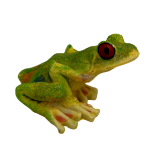 Small Resin Tree Frog with Red Eyes