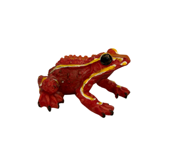 Small Resin Tree Frog in Red and Yellow