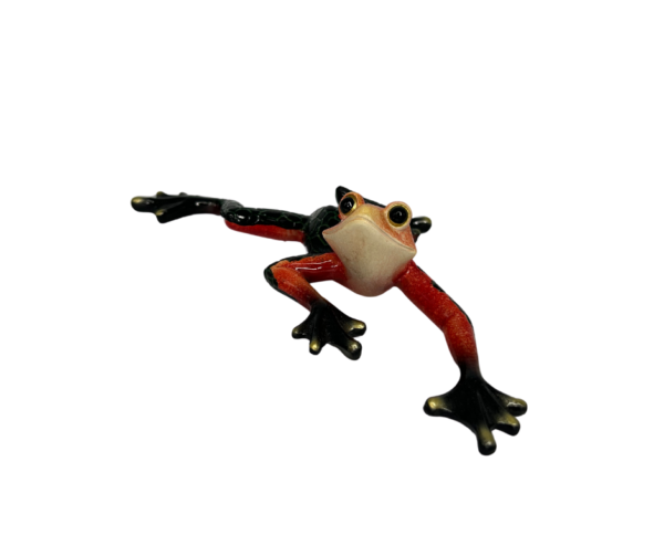 Red and Black Frog with Scaled Bottom - Image 2
