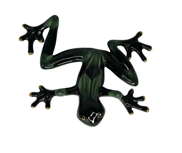 Small Ceramic Frog with Green Spots - Image 3