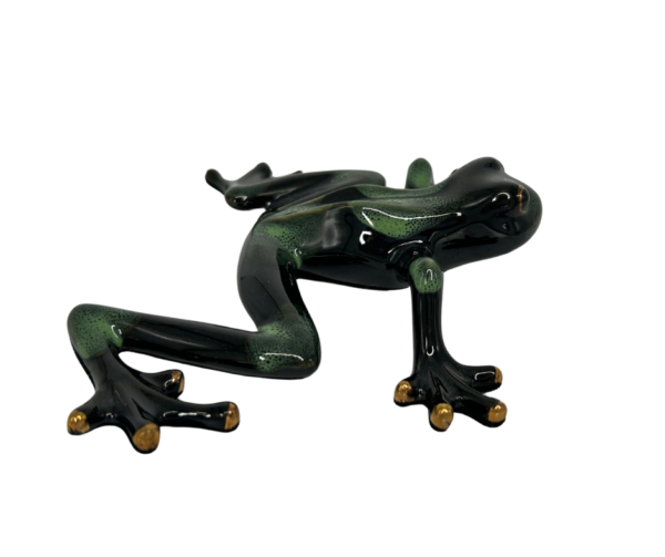 Small Ceramic Frog with Green Spots - Image 2