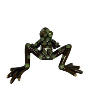 Ceramic Frog with Large Green Spots