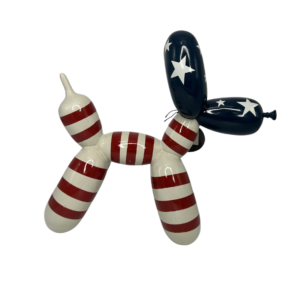 American Stars and Stripes Balloon Animal Statue