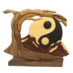 Yin and Yang Decorative Tree Plaque