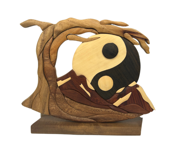 Yin and Yang Decorative Tree Plaque