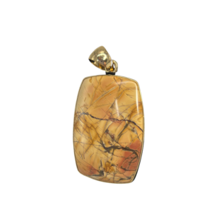 Charles Albert Jasper Stone Pendant Rounded Rectangle