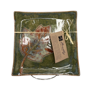 Bradley Gallery Ceramic Maple Leaf Plate