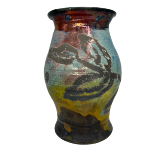 Raku Vase