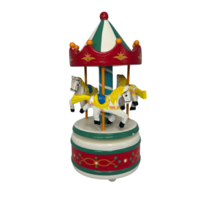 Red and Green Handmade Mini Carousel