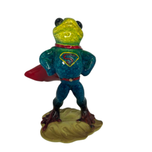 Resin Superman Frog Figurine