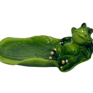 Frog on Lily Pad Poly Resin Dish