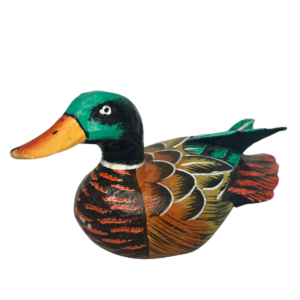Small Carved Wooden Duck