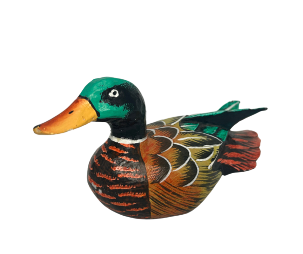 Small Carved Wooden Duck