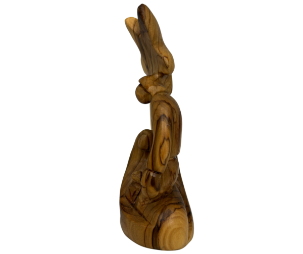 Olive Wood Holy Family with Palm Tree - Image 3