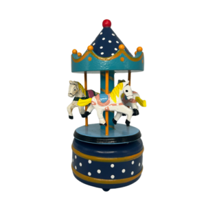 Dark Blue Handmade Mini Carousel