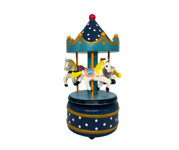 Dark Blue Handmade Mini Carousel