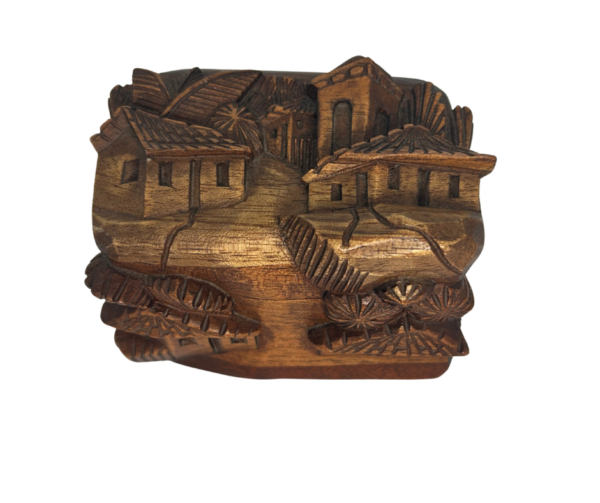 Carved Wooden Box from Honduras - Image 3