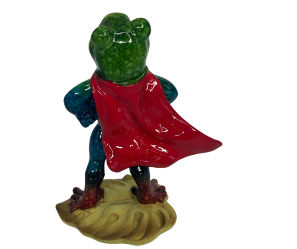 Resin Superman Frog Figurine - Image 3