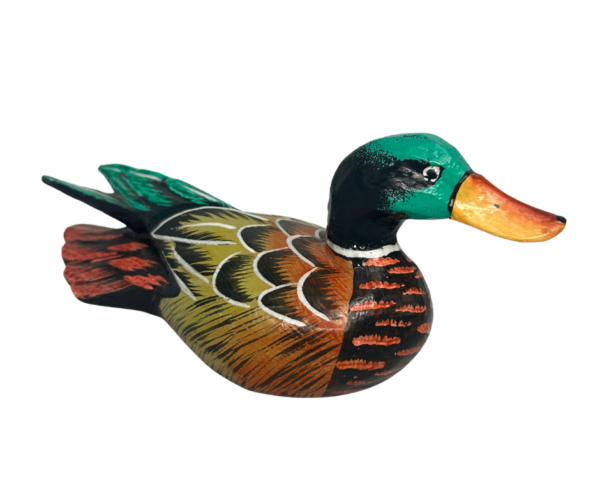 Small Carved Wooden Duck - Image 3