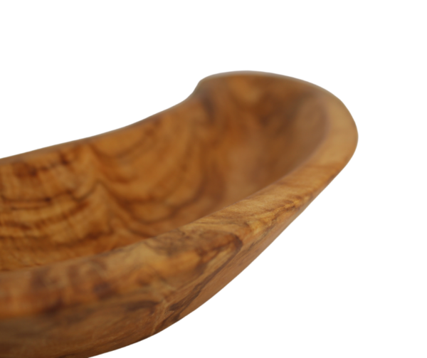 Oblong Olive Wood Dish with Slight Edges - Image 2