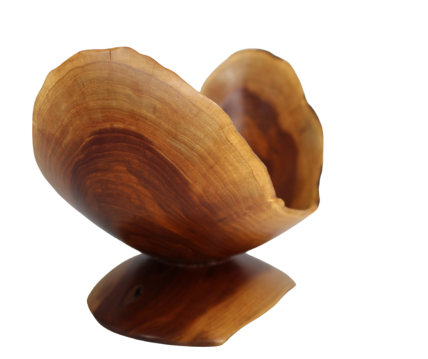 Oblong U-Shaped Apple Wood Bowl/Dish - Image 2