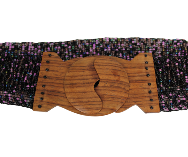 Handmade Purple Beaded Belt (Adult Large) - Image 2