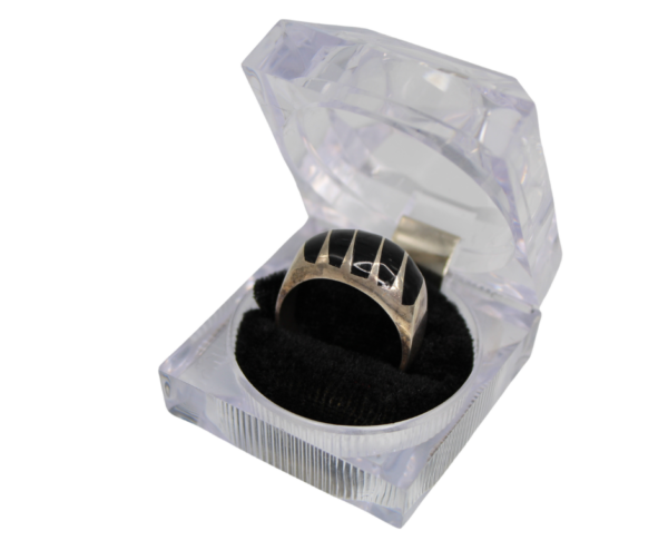 Onyx and 925 Silver Ring – Size 13