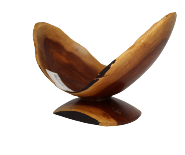 Oblong U-Shaped Apple Wood Bowl/Dish - Image 3