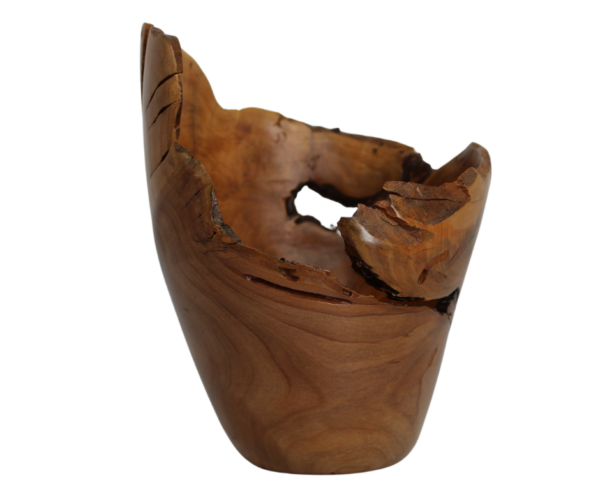 Apple Root Bowl – Carved Apple Wood - Image 3