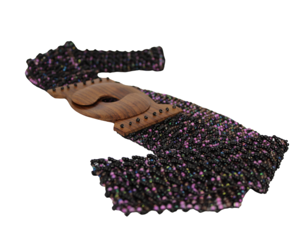 Handmade Purple Beaded Belt (Adult Large) - Image 3