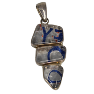 Charles Albert Recycled Vodka Bottle "Stone" Necklace – 925 Silver