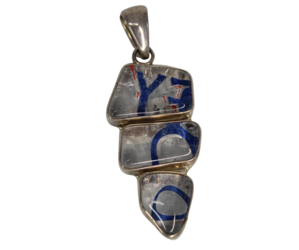 Charles Albert Recycled Vodka Bottle "Stone" Necklace – 925 Silver